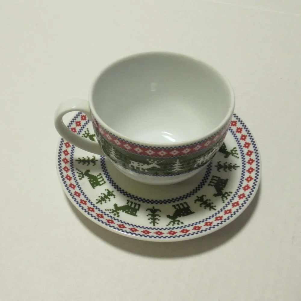 Reindeer Cup and Saucer